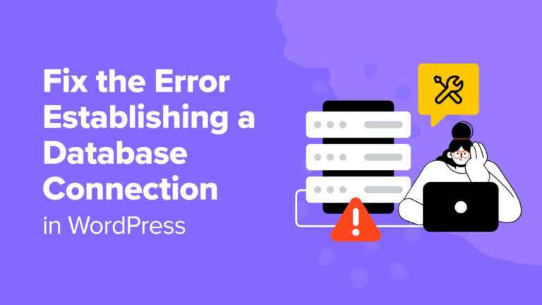 Fix Error Establishing a Database