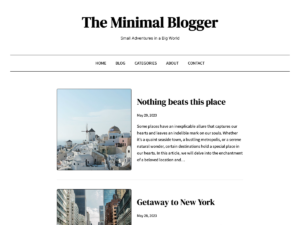 Minimal Blog Themes
