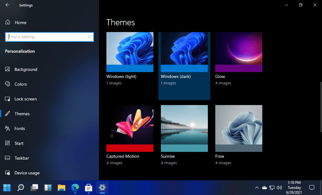 Switch to a Default Theme