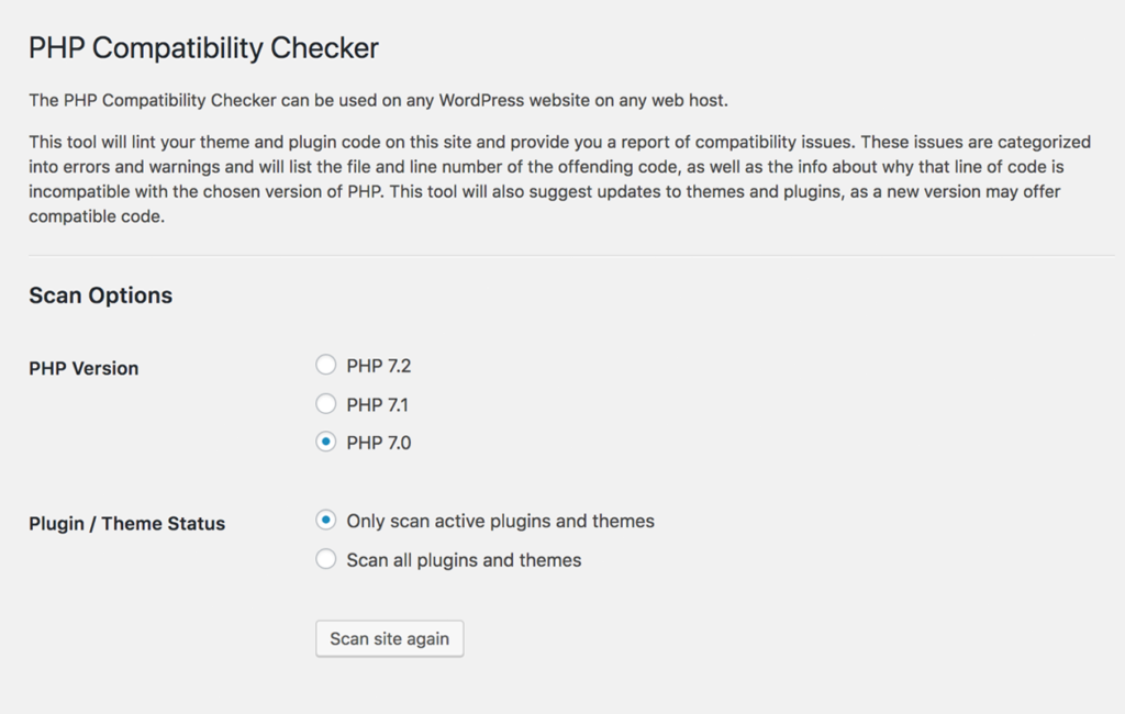 Verify PHP Version Compatibility