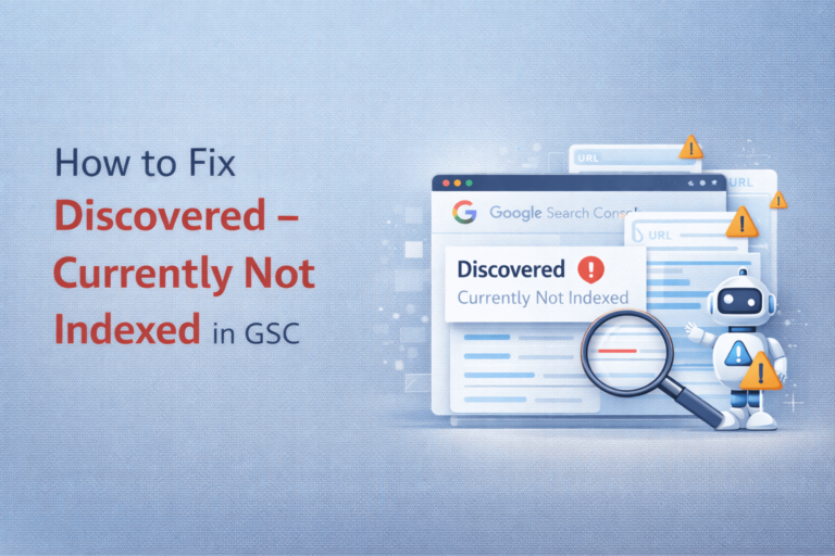 How to Fix Discovered Currently Not Indexed in Google