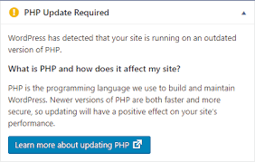 Outdated PHP Version
