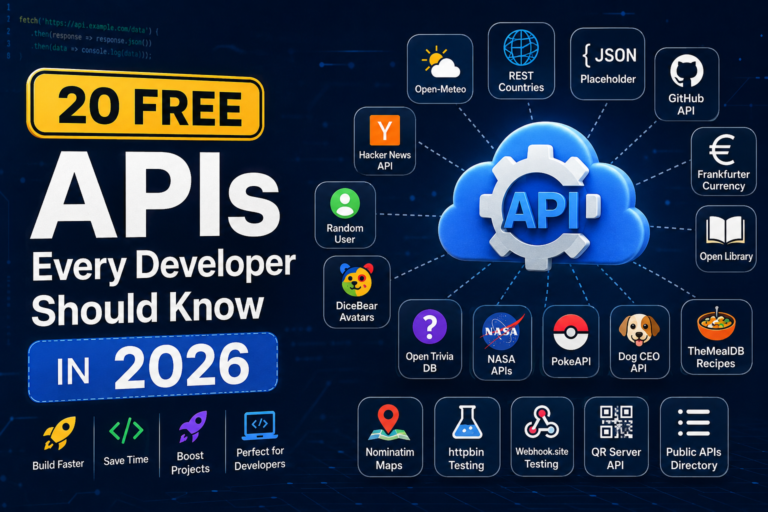 Free public apis for developers