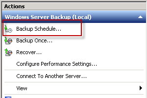 Scheduled Backups